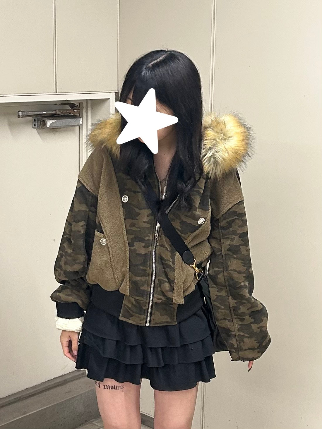 カモフラージュファー付きブルゾン MI-15