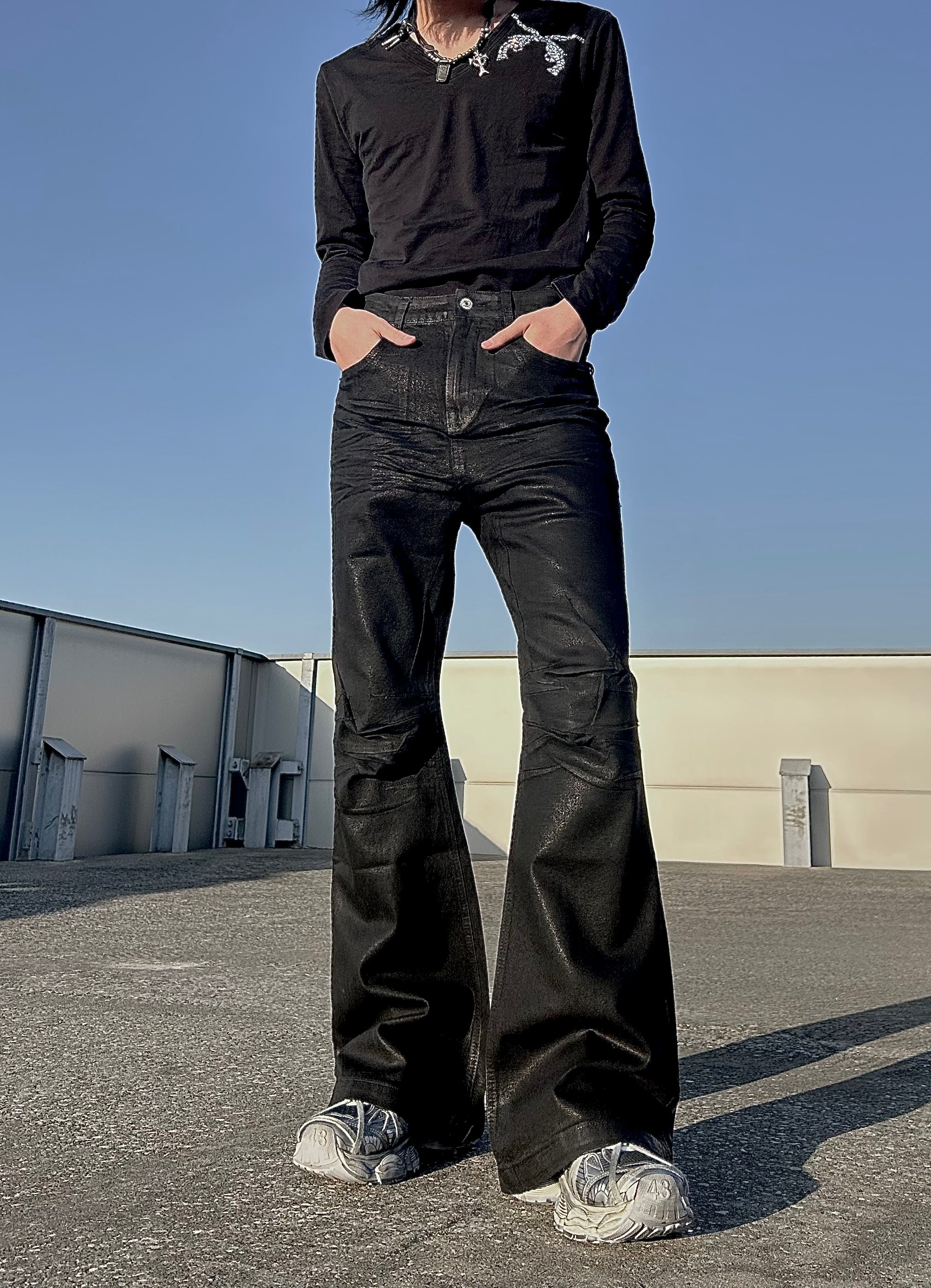 ワックスコート ブーツカットデニム　BDW001