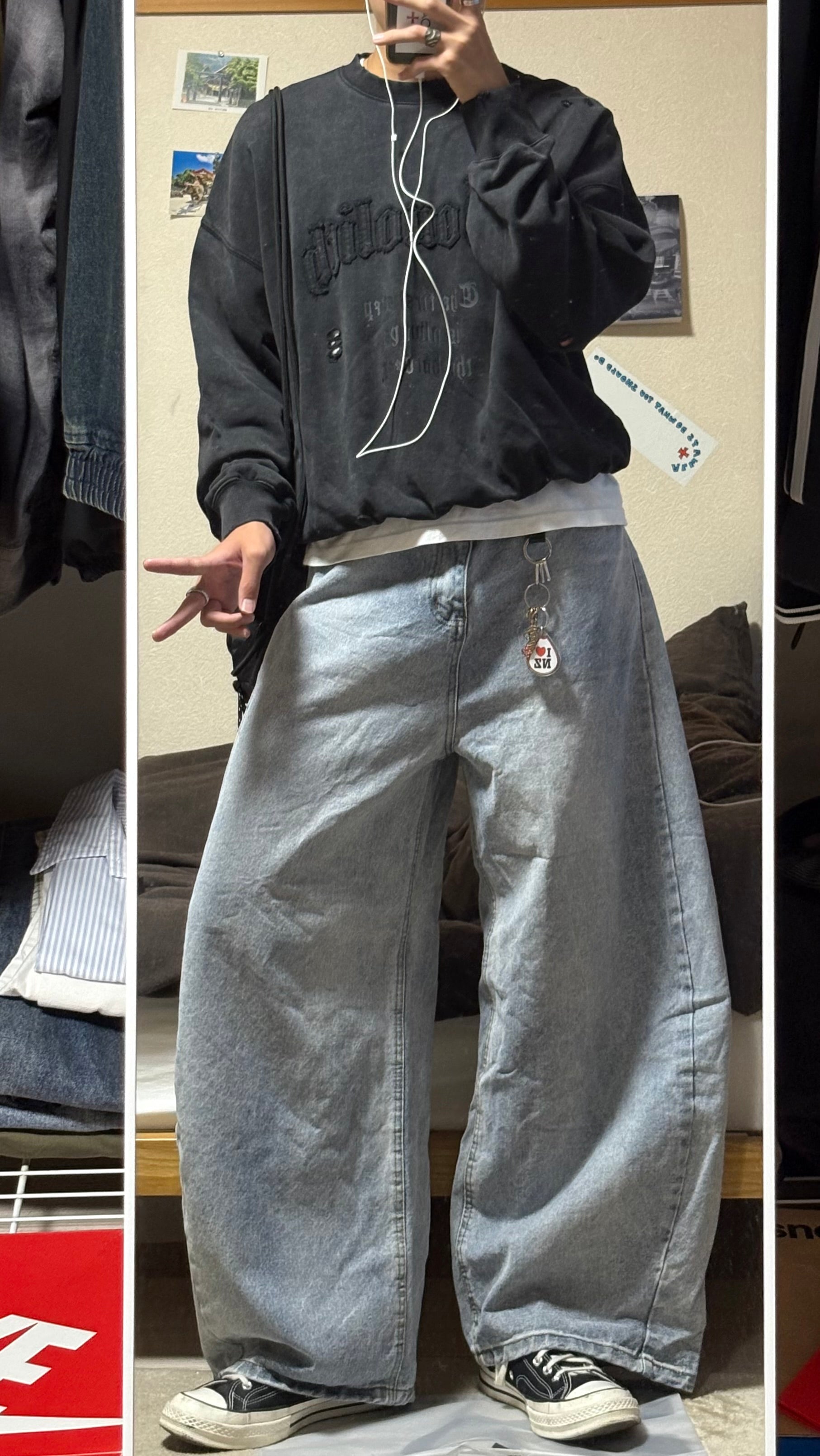 【本日限定値下げ】極美品！iamdork バギーワイドチノパン 期間限定】極美品！iamdork バギーワイドチノパン おしゃれな大人が