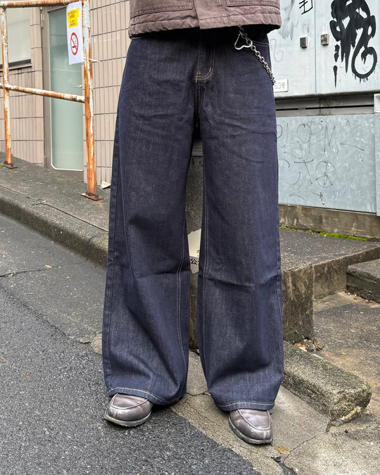 クリーンフィットワイドストレートデニムパンツ KO-003