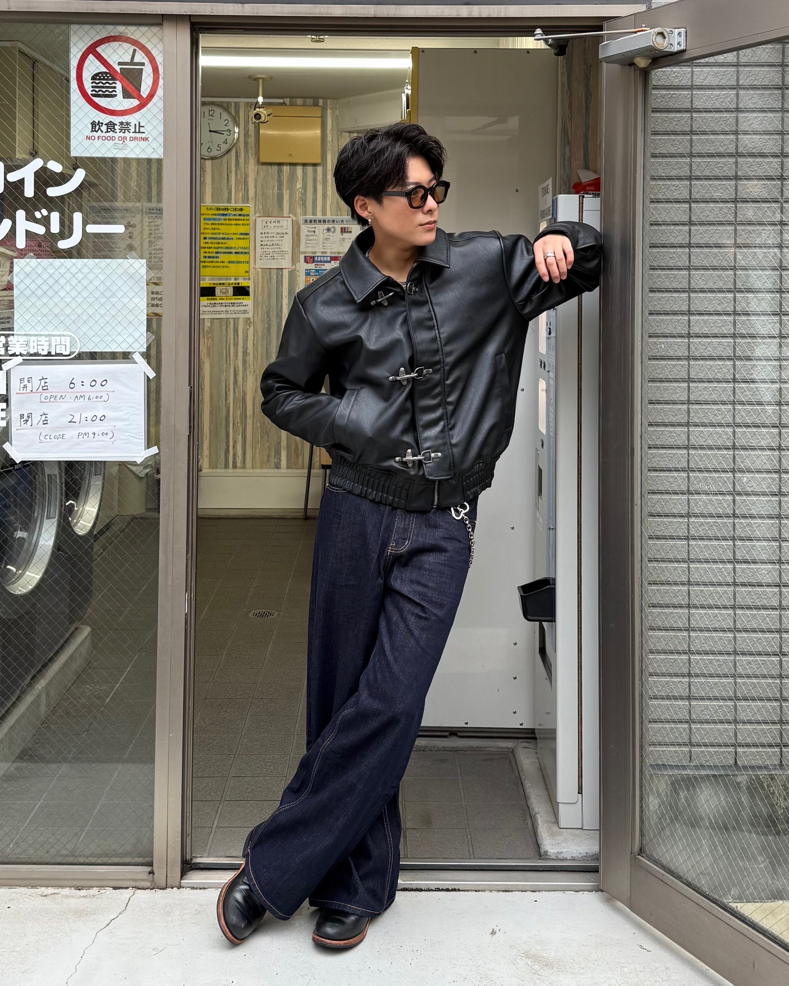 クリーンフィットワイドストレートデニムパンツ KO-003