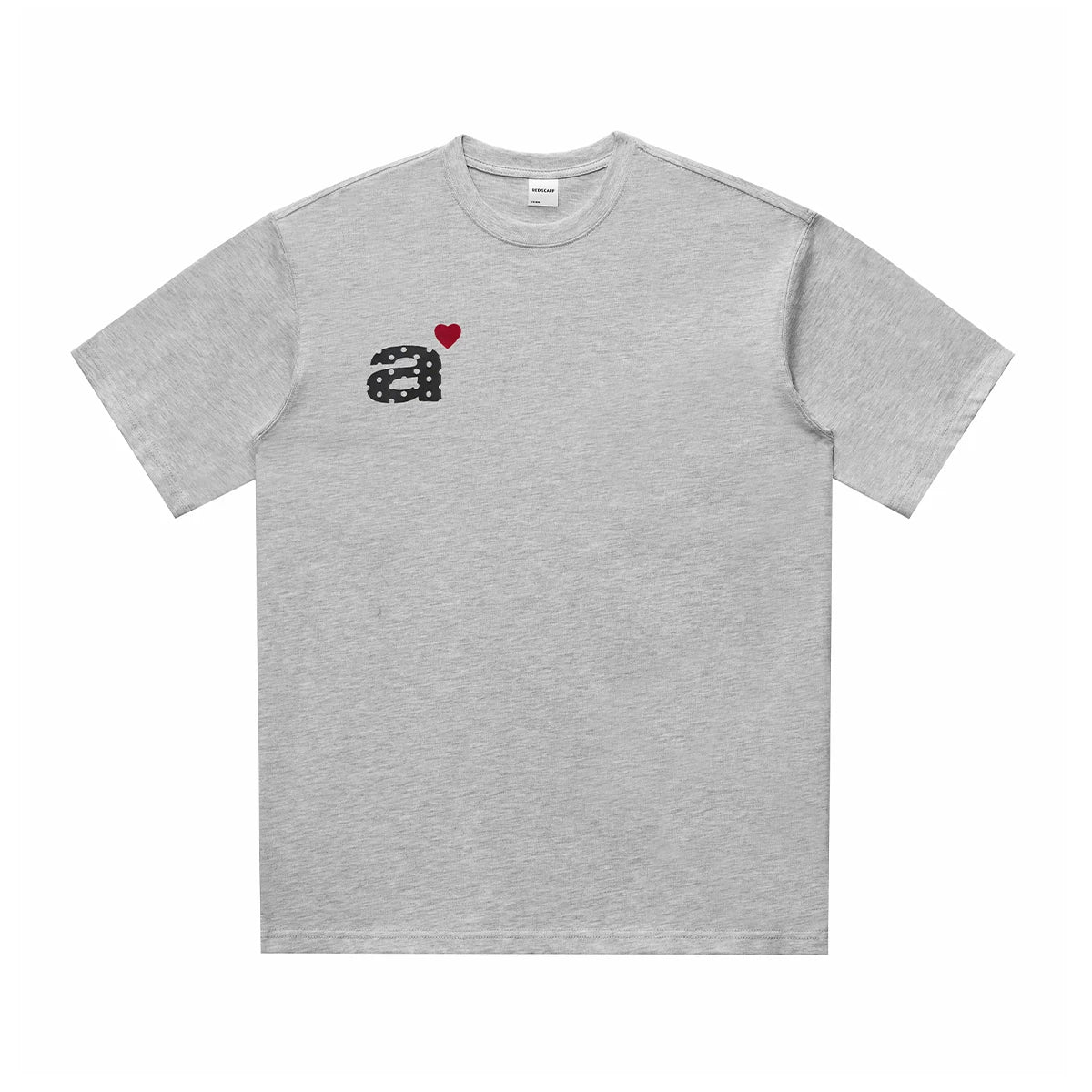 ハートロゴ刺繍グレーTシャツ RL-005