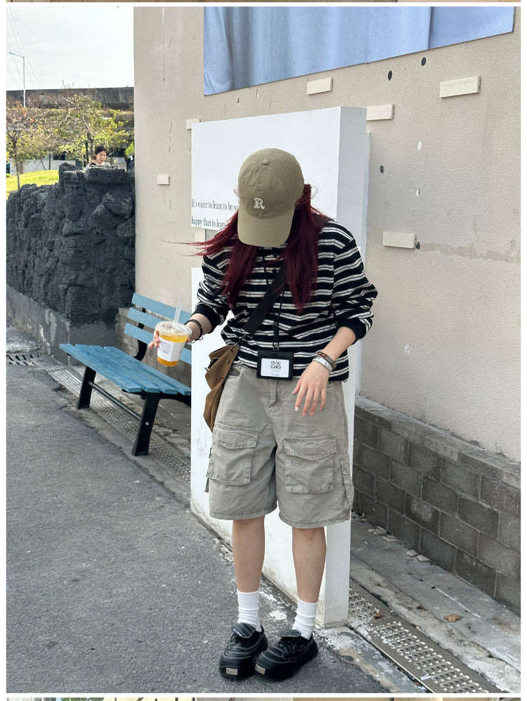 マルチポケットカーゴショートパンツ    N400