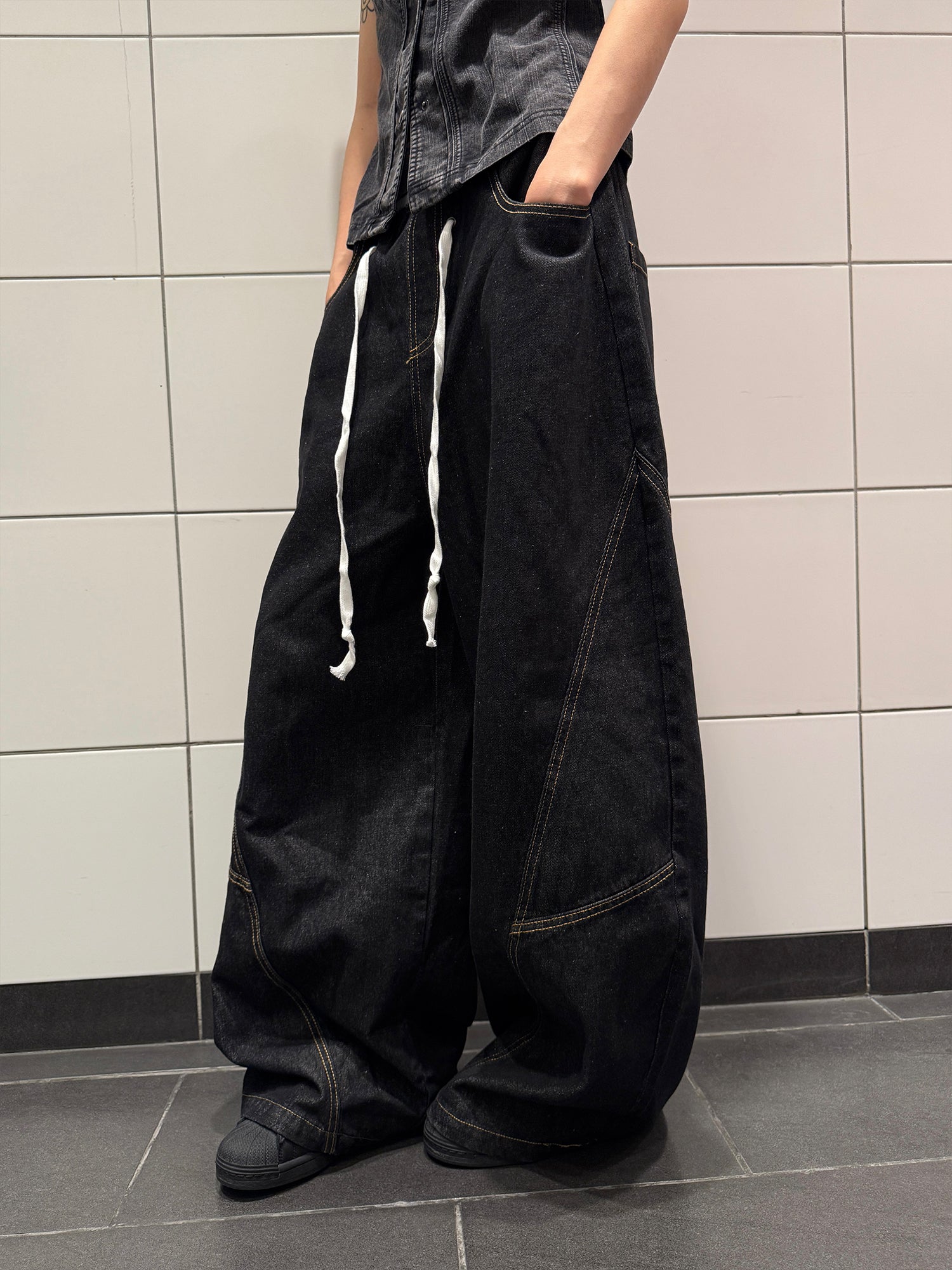 シミターデニムパンツ    N533