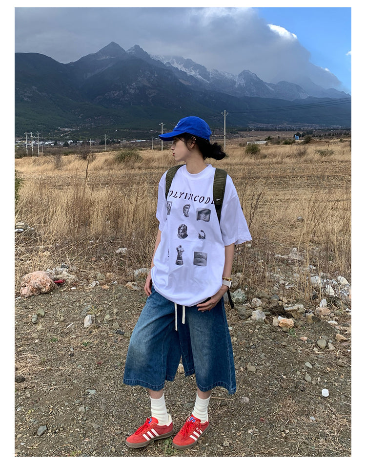 オーバーサイズ半袖Tシャツ    N395