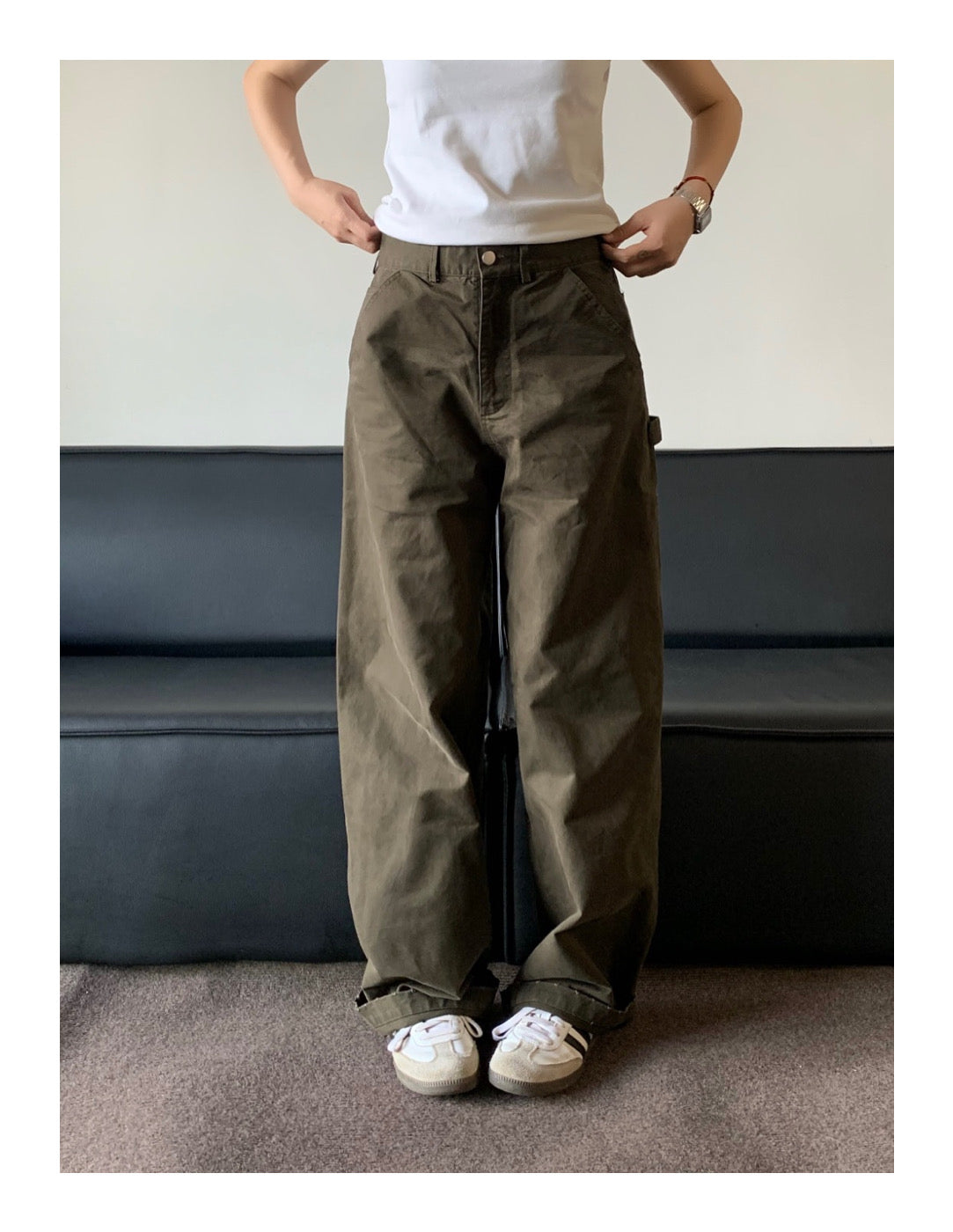 レトロストレートワークパンツ    N33