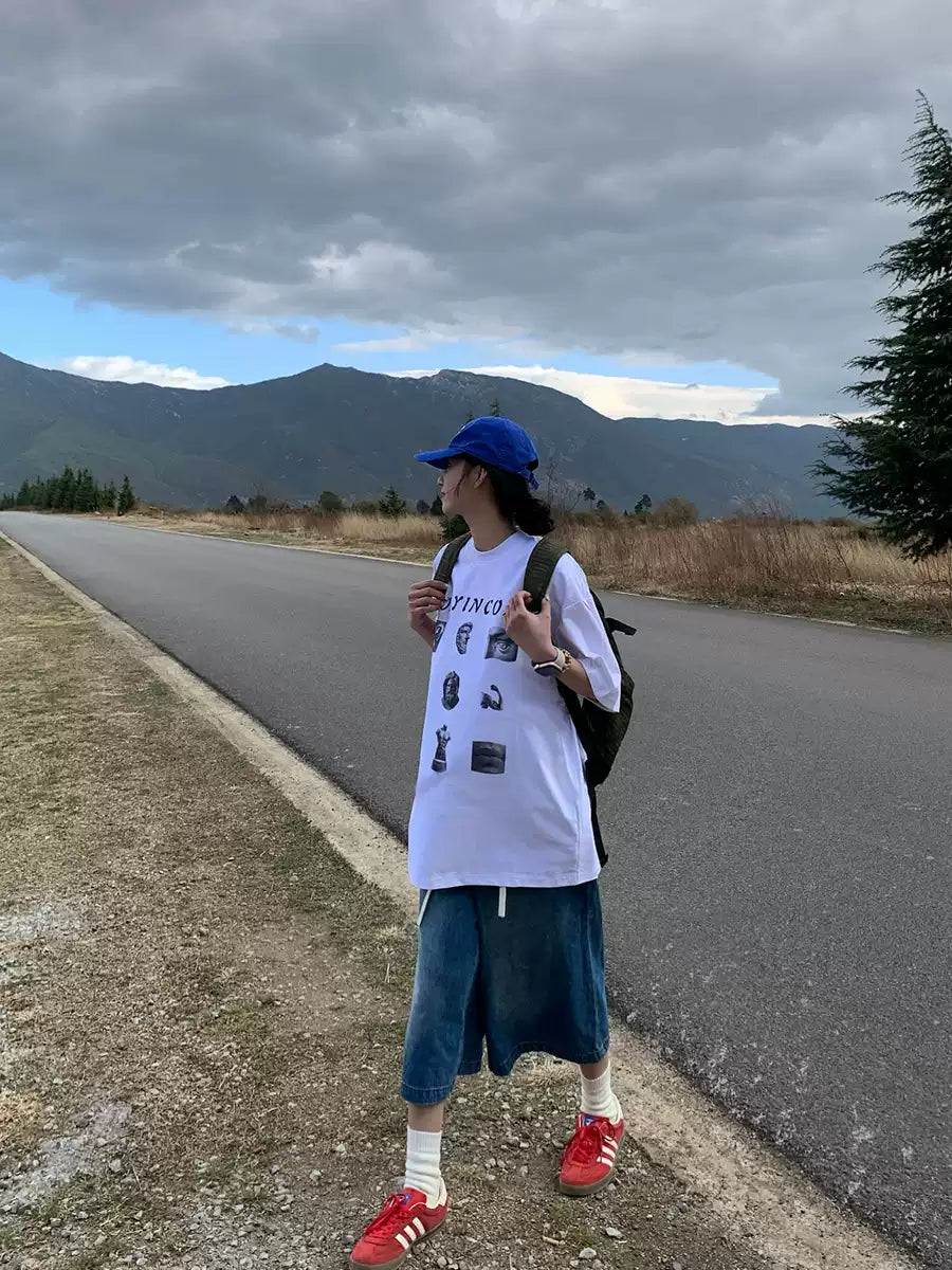 オーバーサイズ半袖Tシャツ    N395