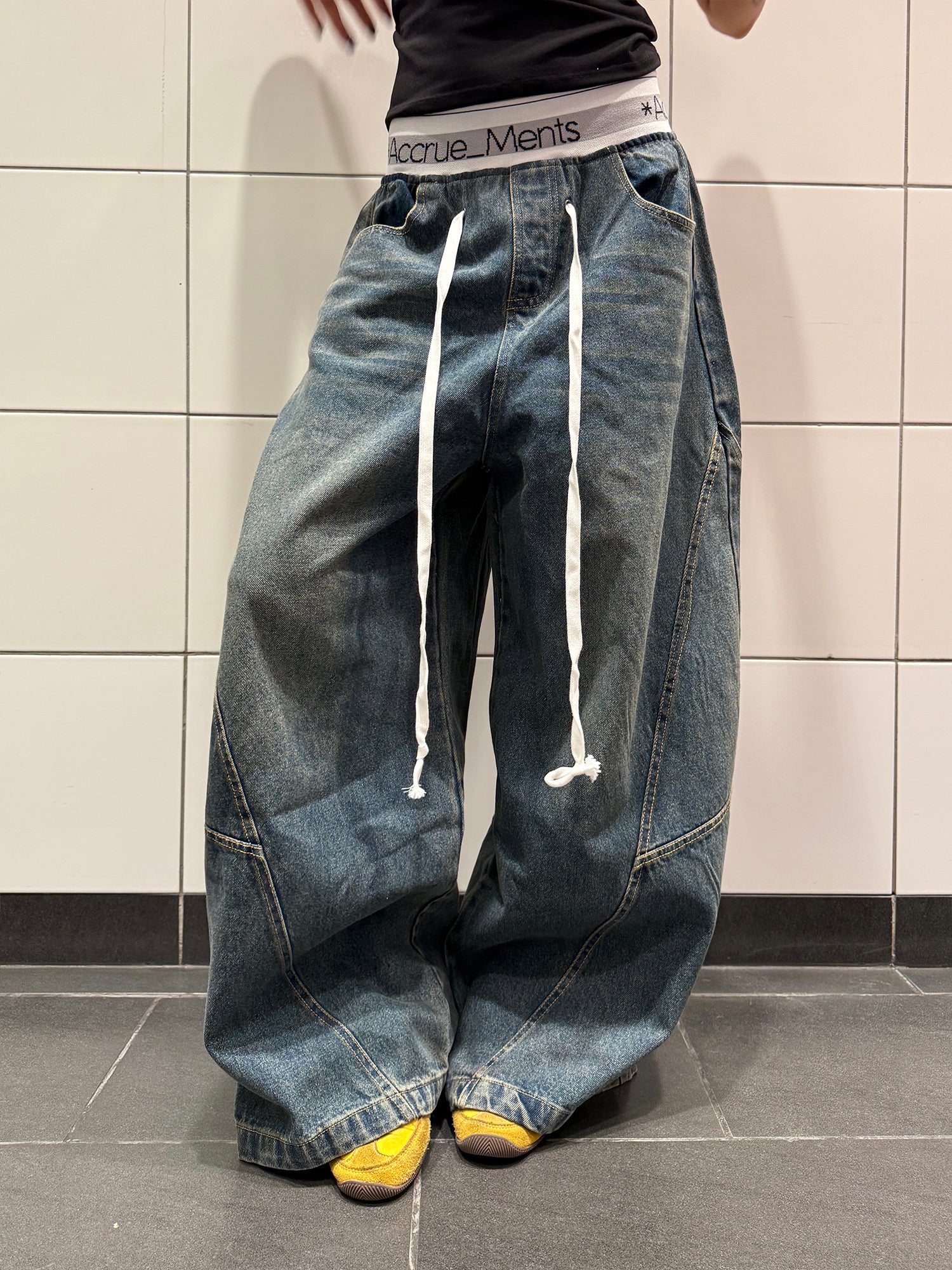 シミターデニムパンツ    N533