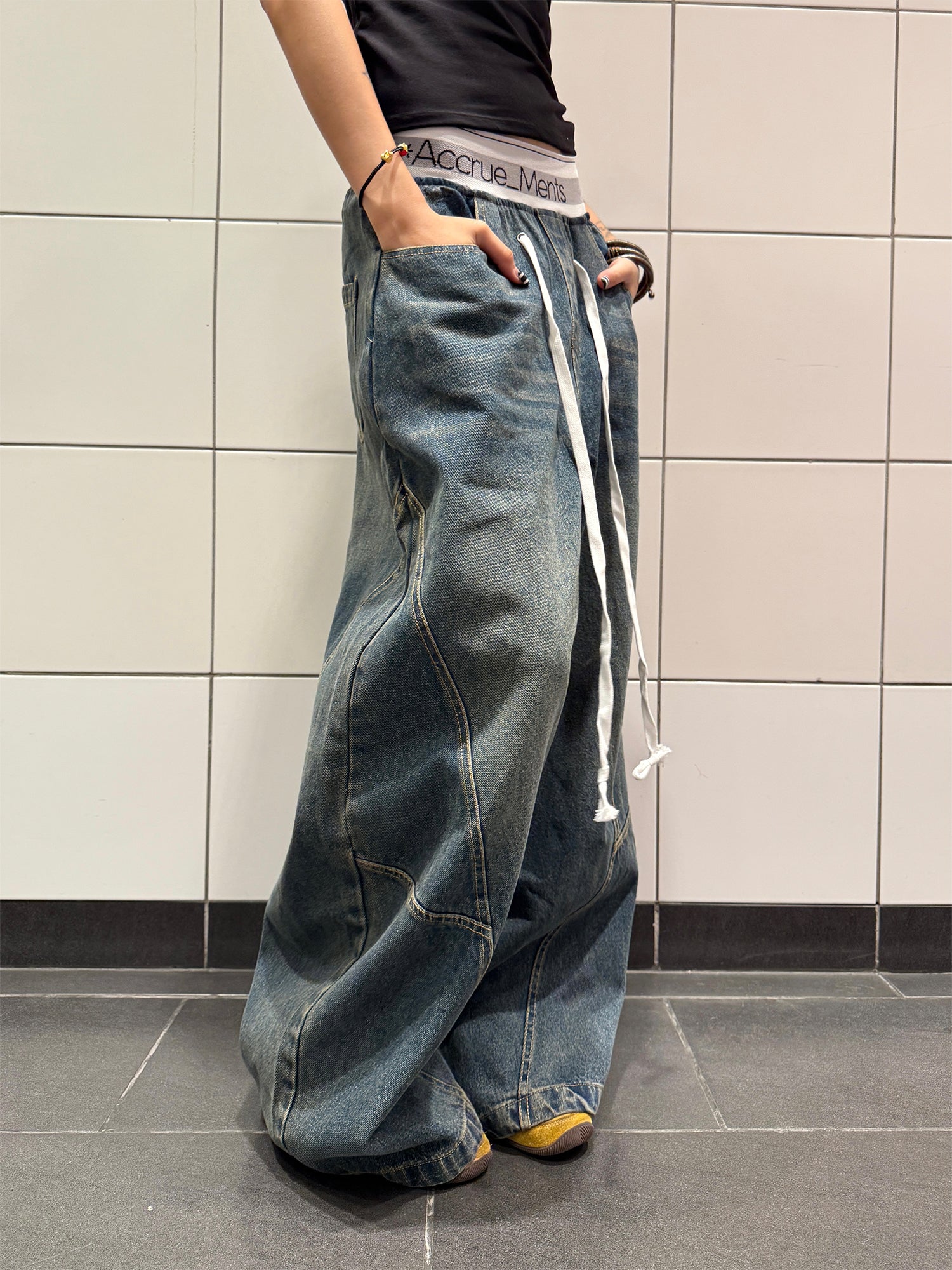 シミターデニムパンツ    N533