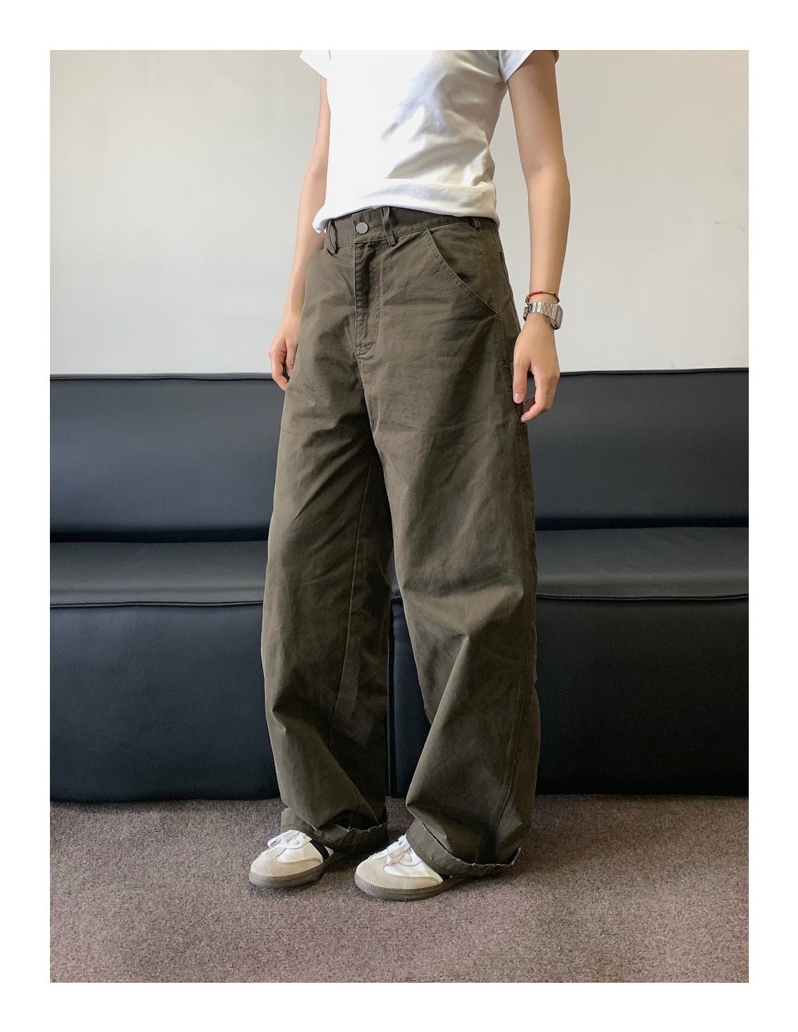 レトロストレートワークパンツ    N33