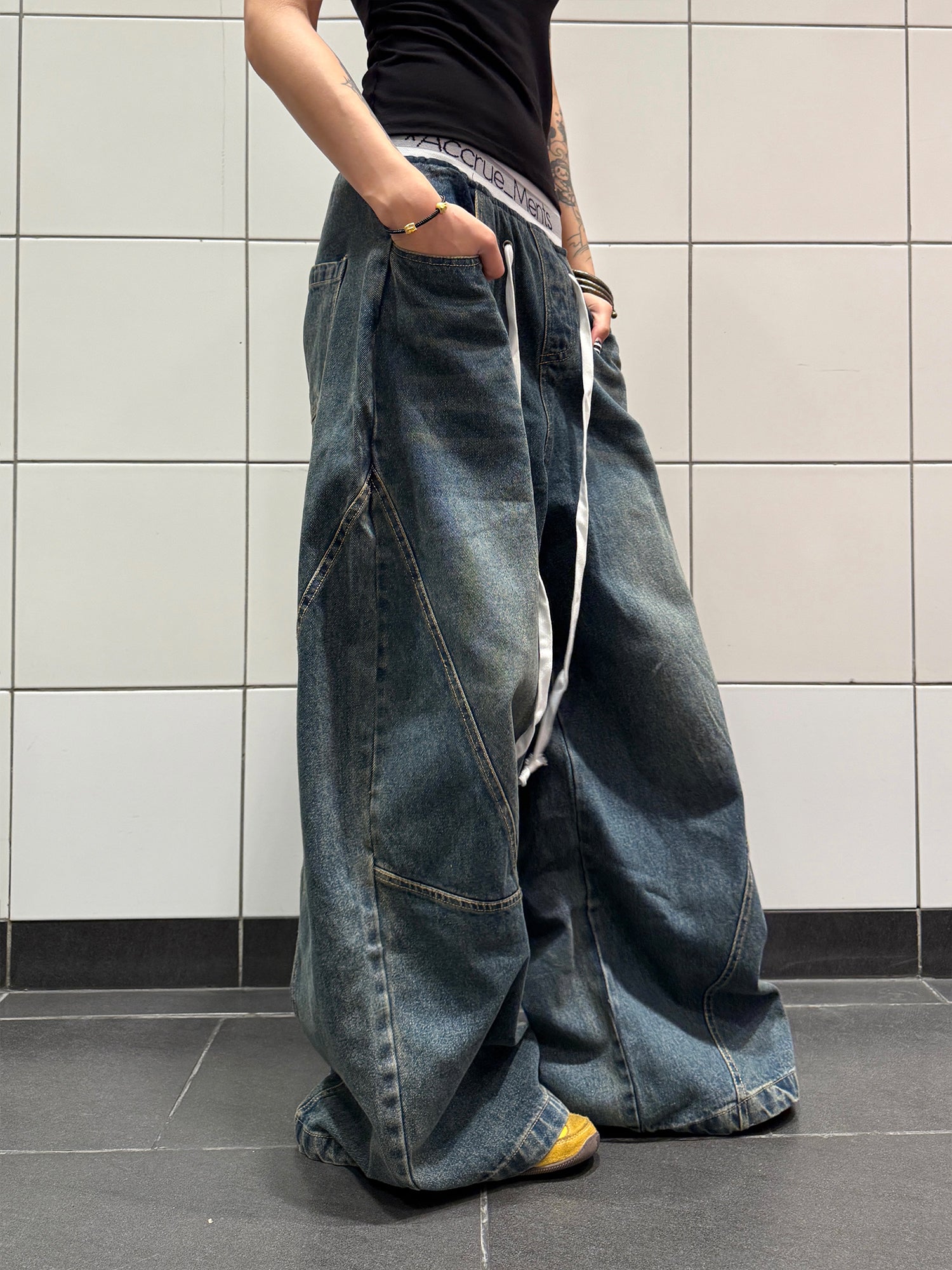 シミターデニムパンツ    N533
