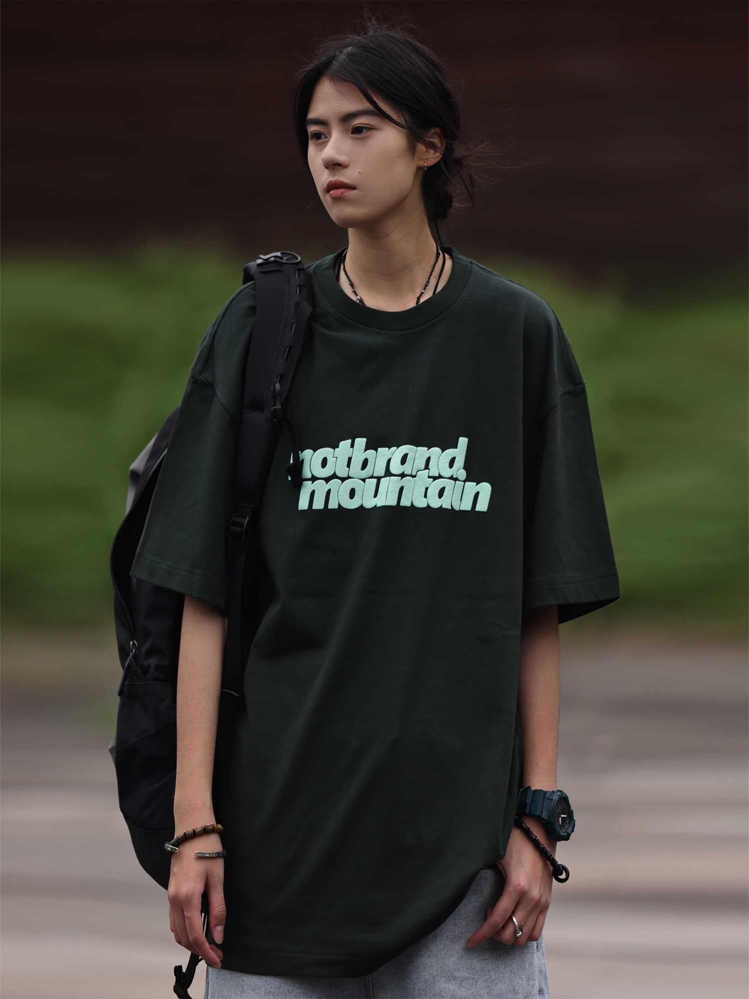 オーバーサイズ立体ロゴＴシャツ    N49