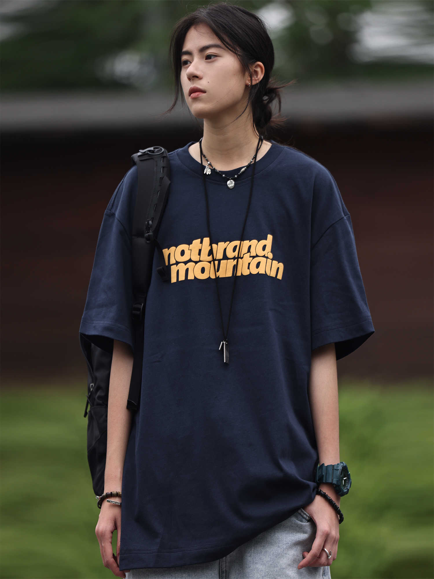 オーバーサイズ立体ロゴＴシャツ    N49