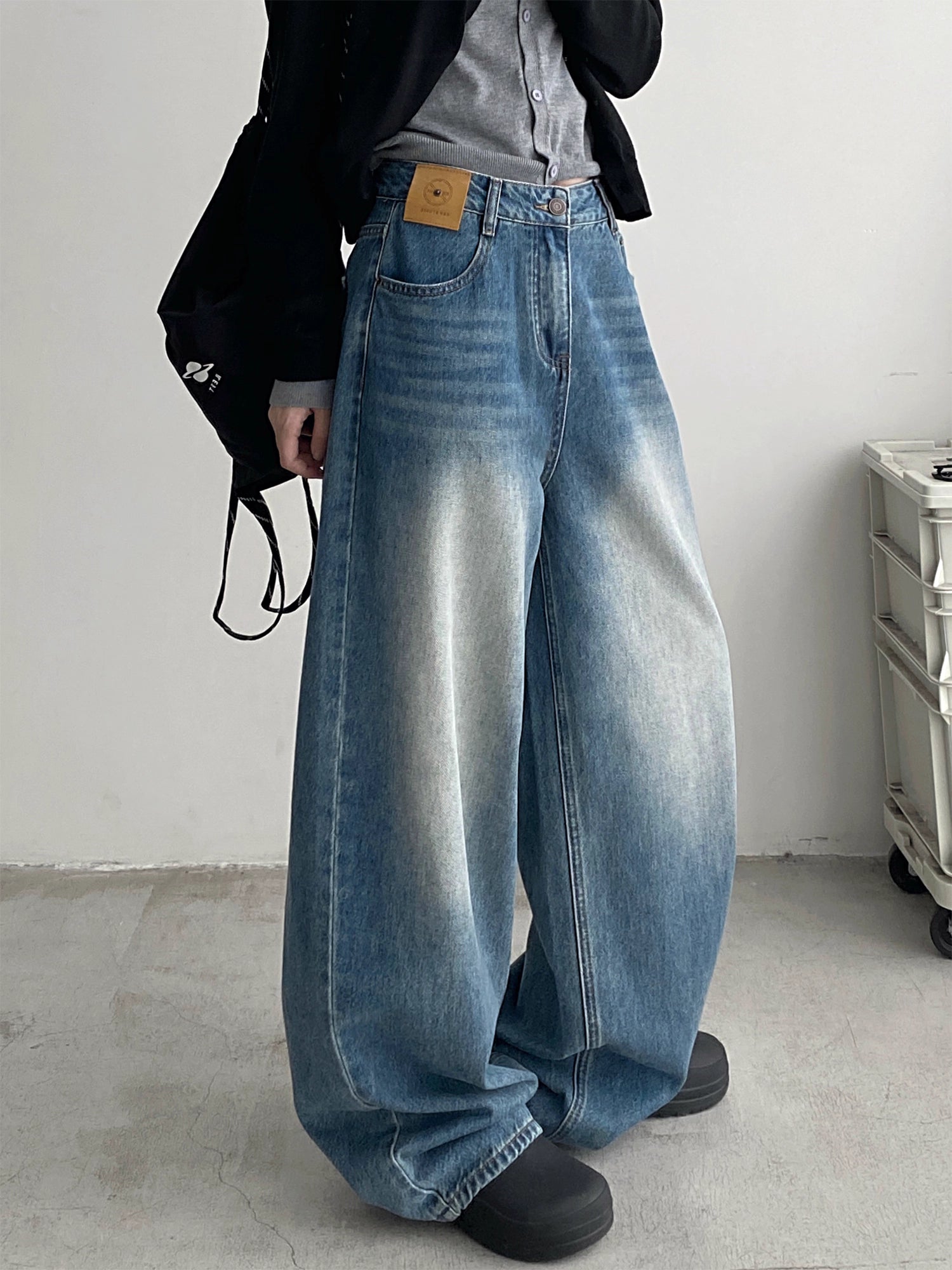 ワイドストレートデニム N807