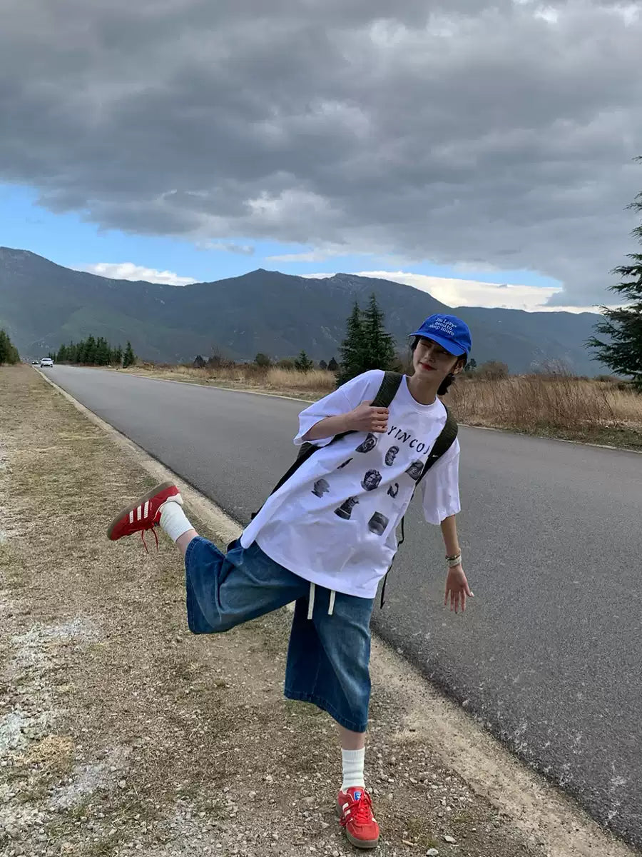 オーバーサイズ半袖Tシャツ    N395