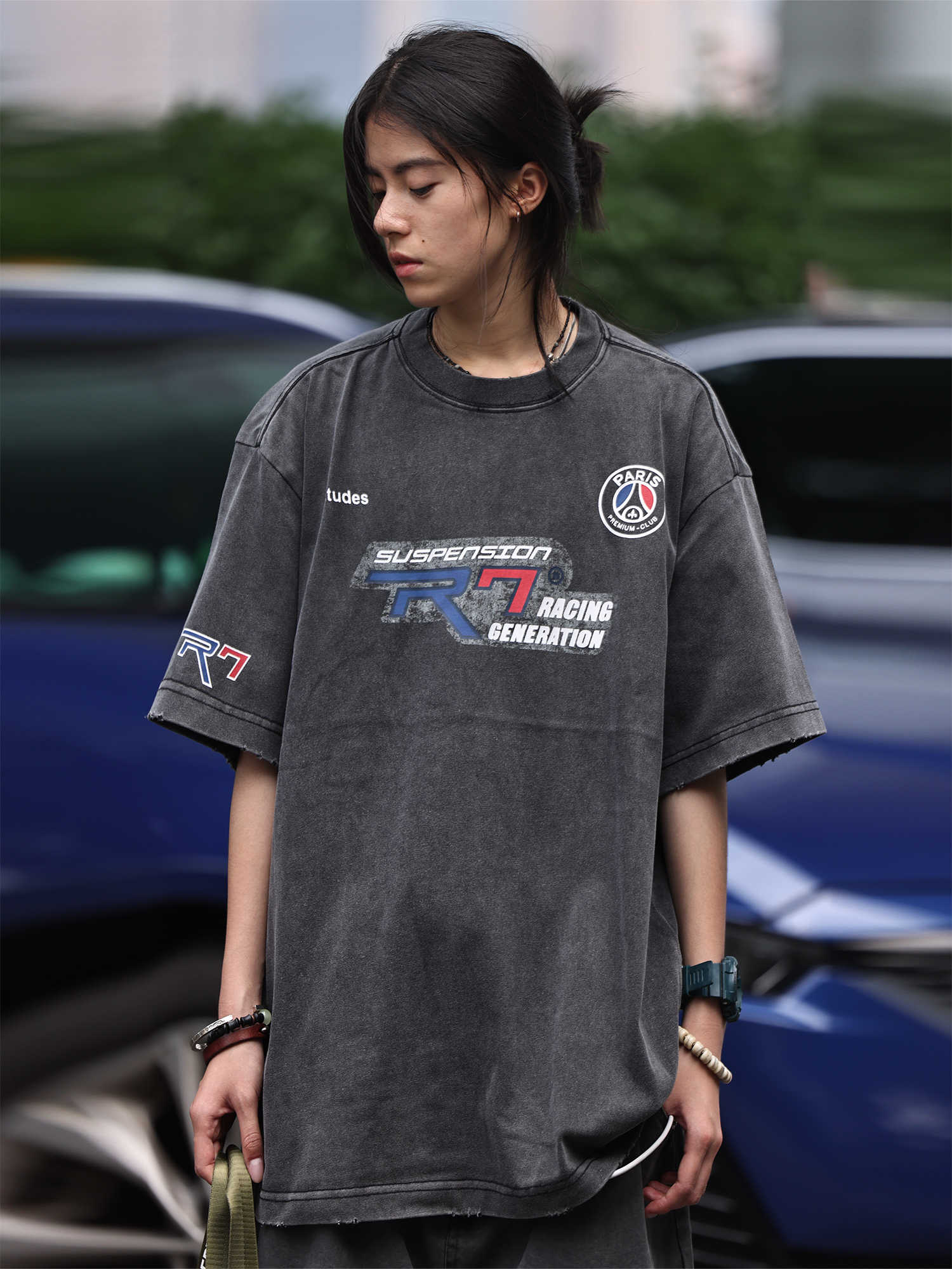 ウォッシュ半袖Tシャツ    N48