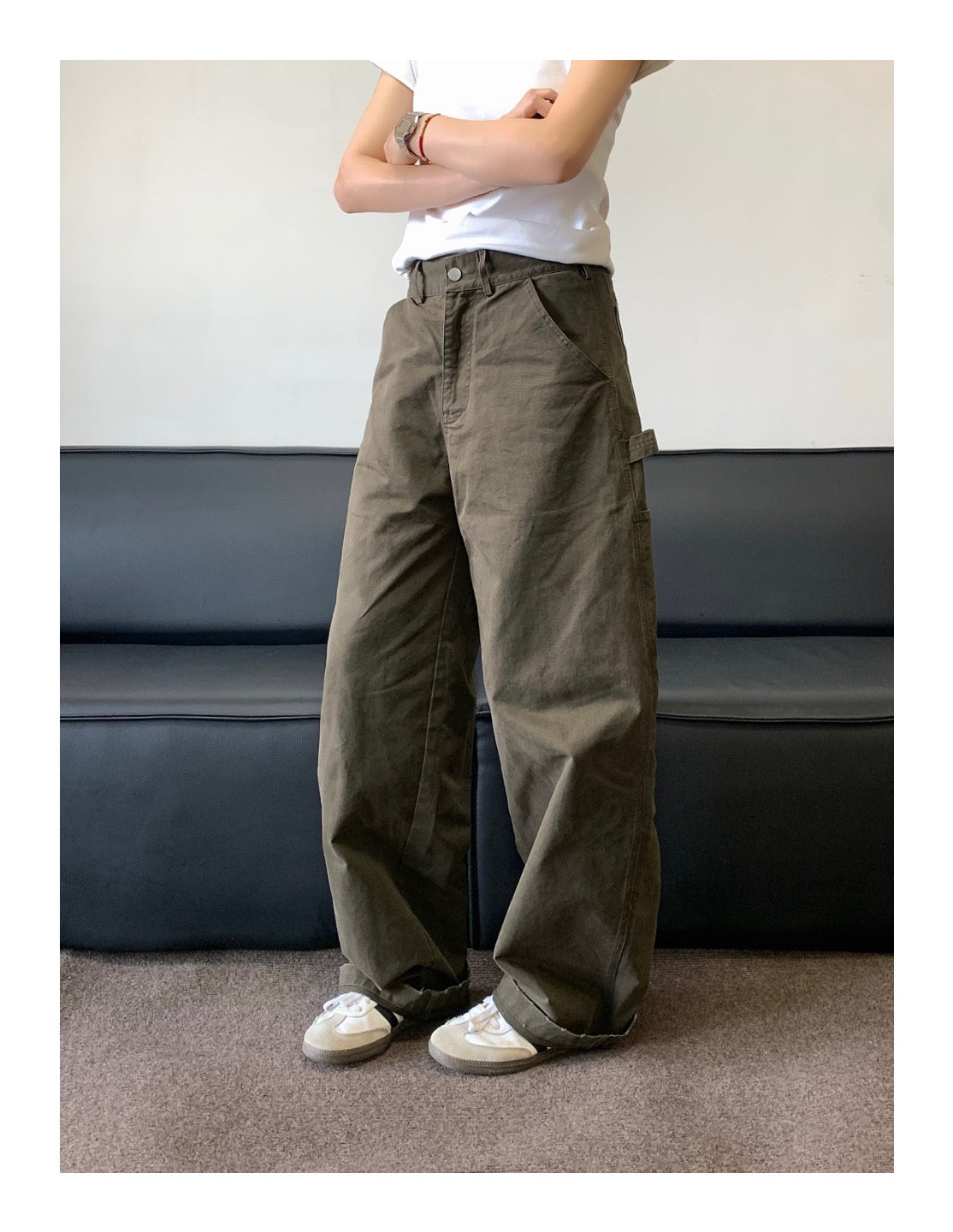 レトロストレートワークパンツ    N33