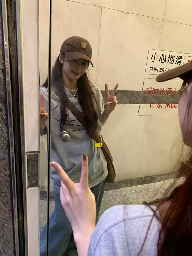 オーバーサイズ半袖Tシャツ    N413