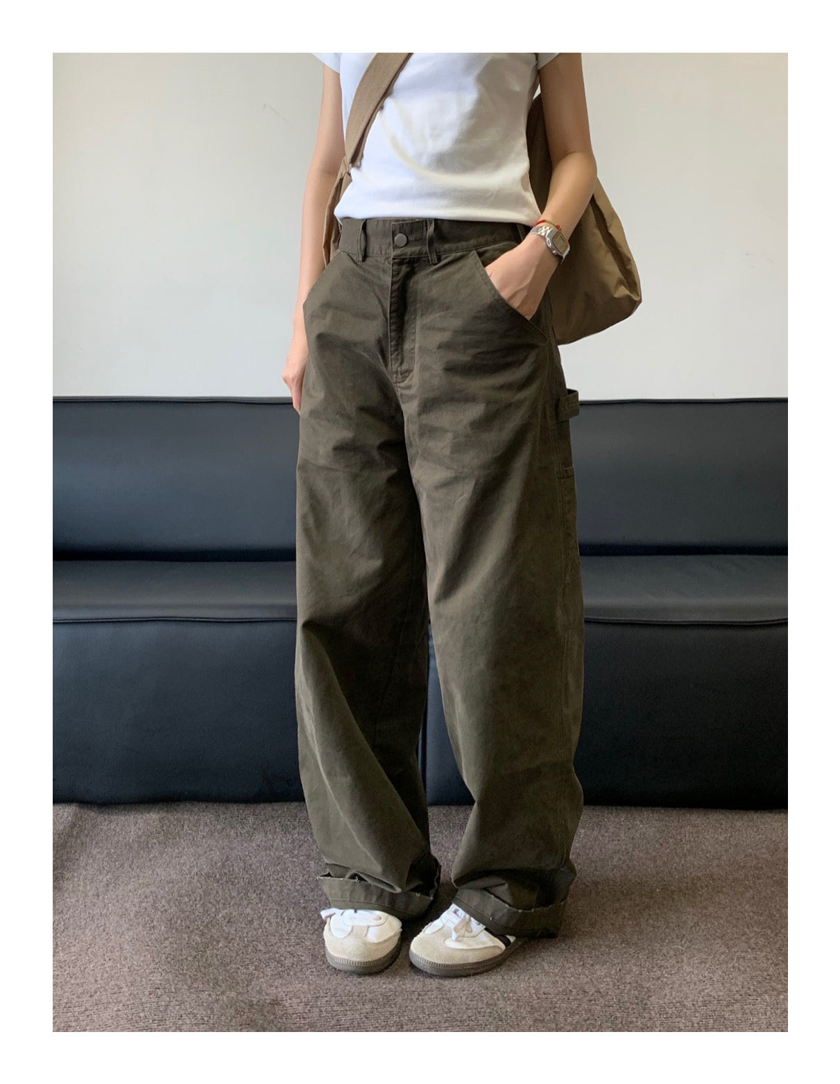 レトロストレートワークパンツ    N33