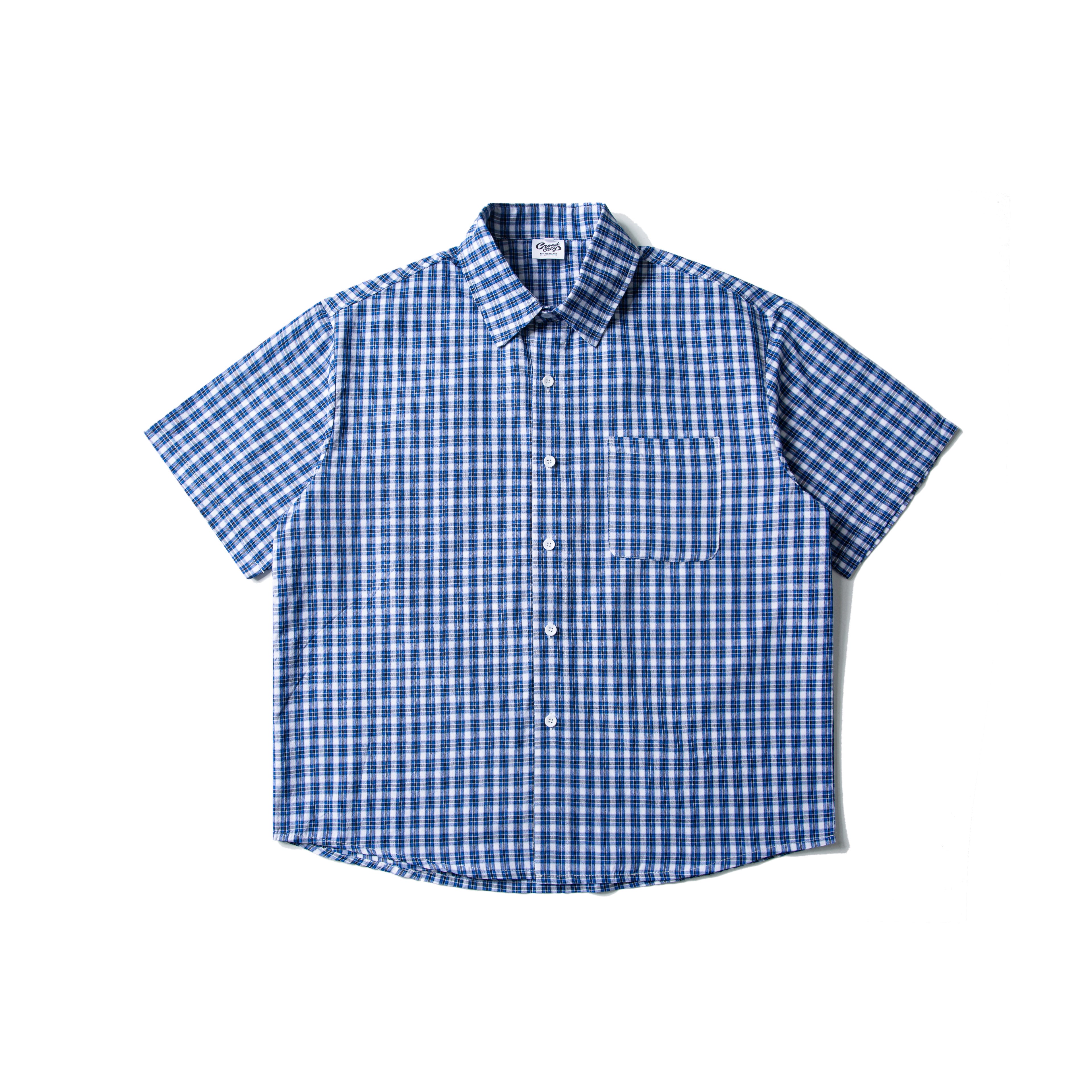 チェック柄半袖Tシャツ    N433