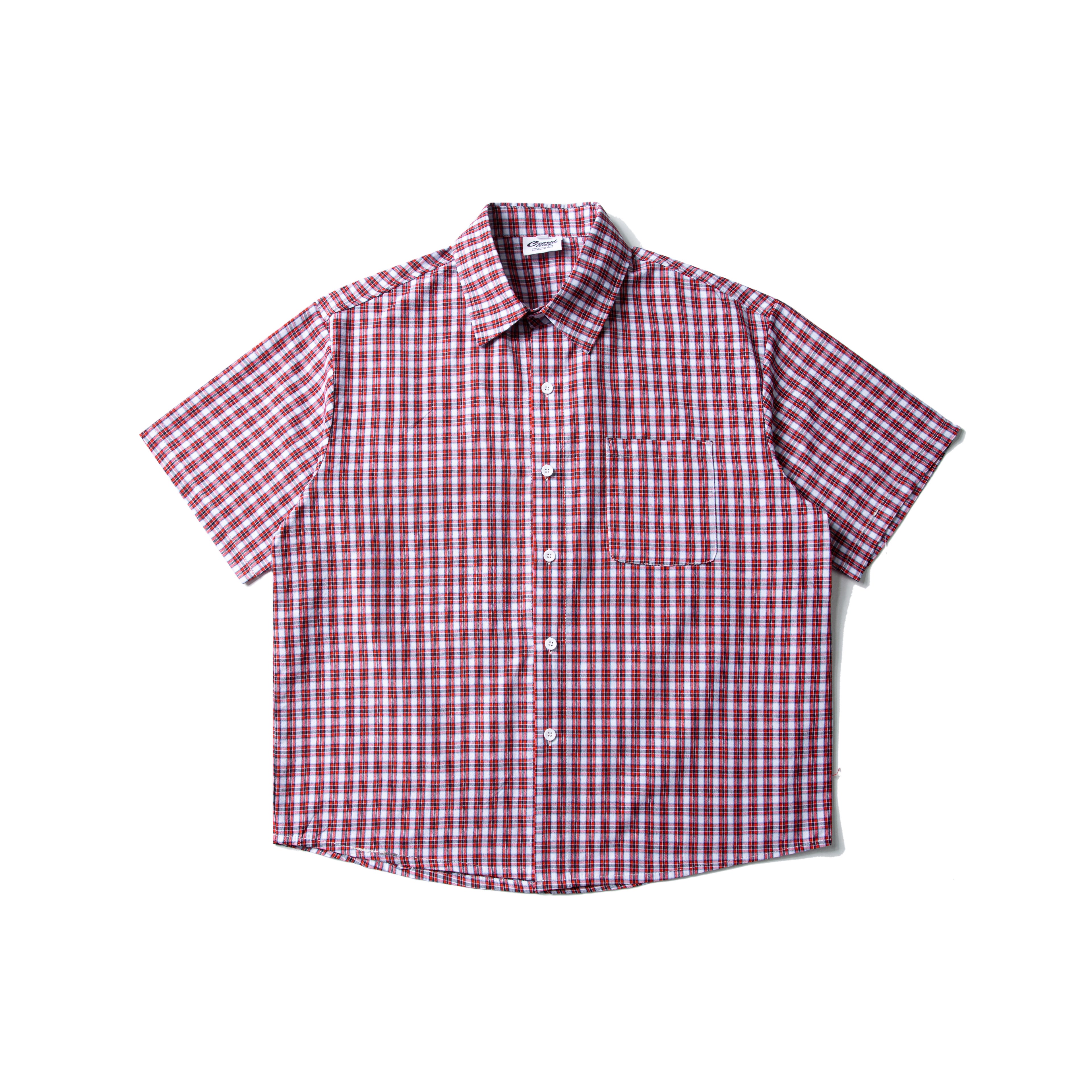 チェック柄半袖Tシャツ    N433