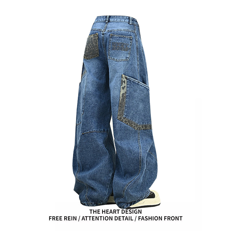 ヒョウ柄シミタージーンズ    N561
