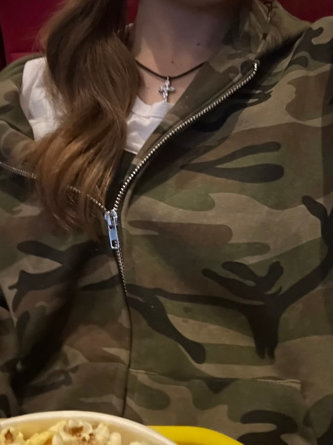 ボックスシルエット・カモフラージュジップパーカー MI-07