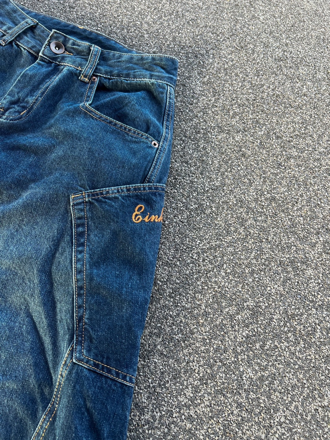 3Dカーブ・パネル切替ワイドデニム MI-08