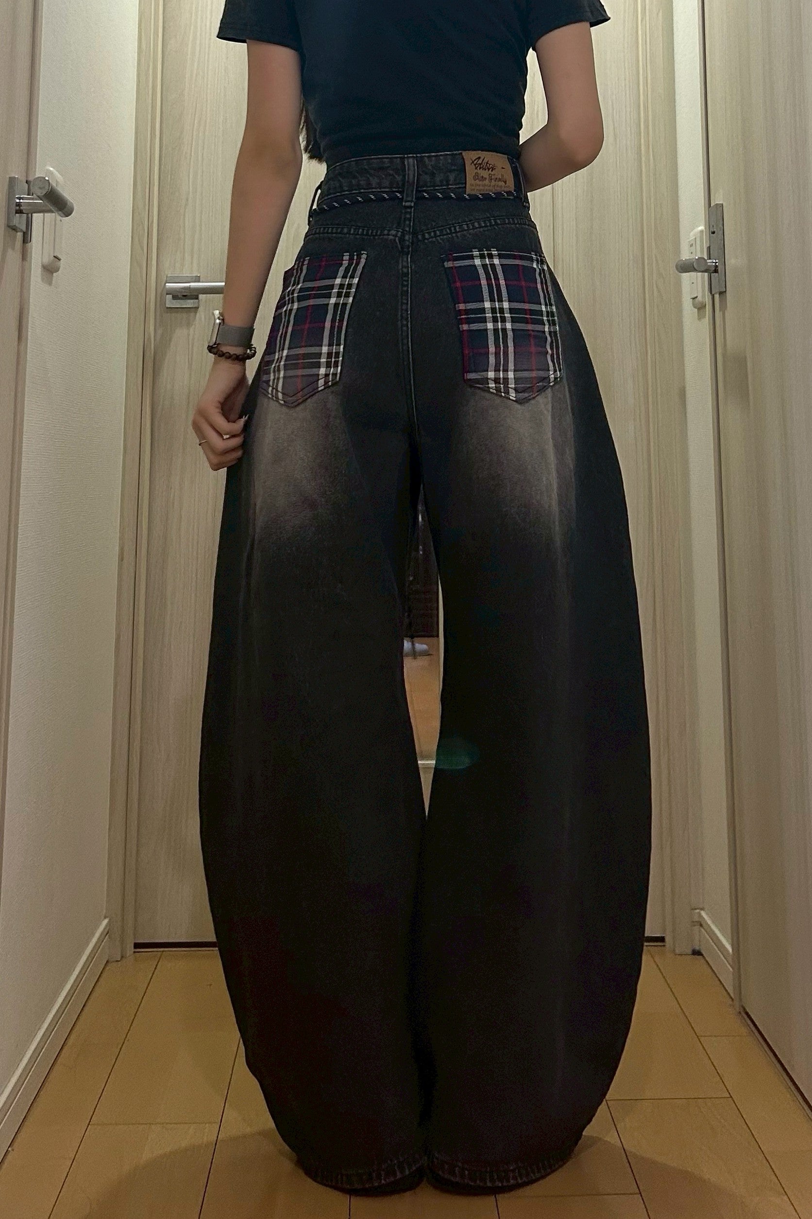 ヴィンテージウォッシュ バギーデニム YU001