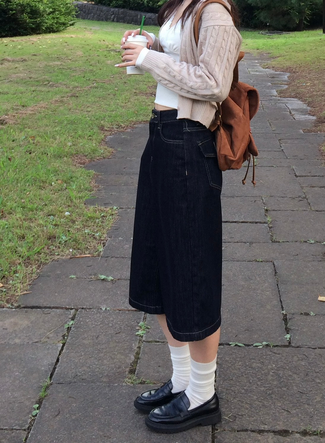Aライン7分丈ハーフパンツ BC004