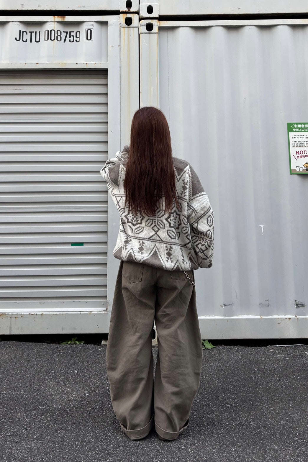 マラードトーンワイドワークパンツ EA005
