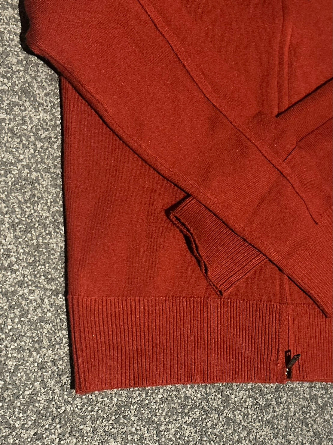 ルーズフィッドダブルジップニットパーカー MI-19