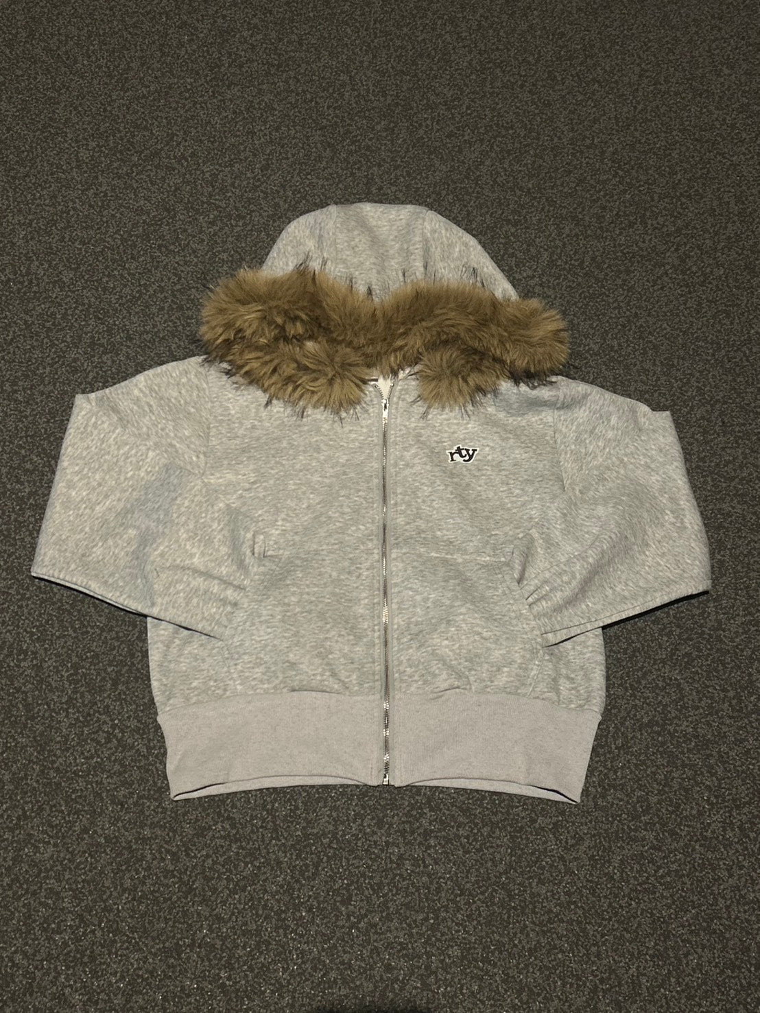 フェイクファー フーディジップブルゾン MI-18