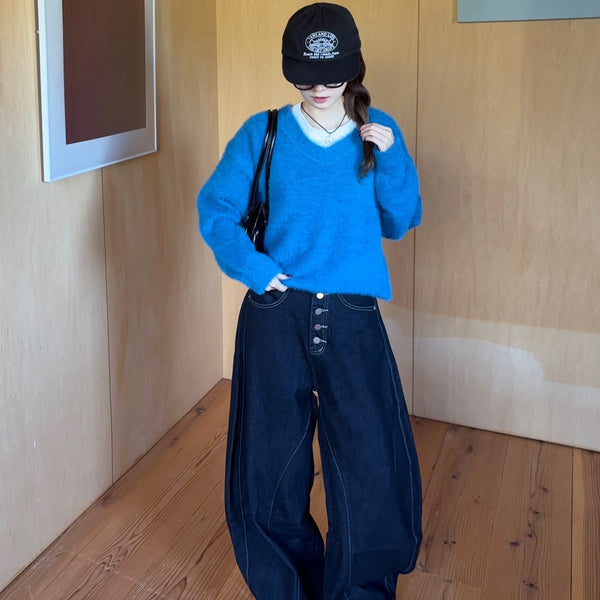 ボタンフライカーブデニム SCK-031