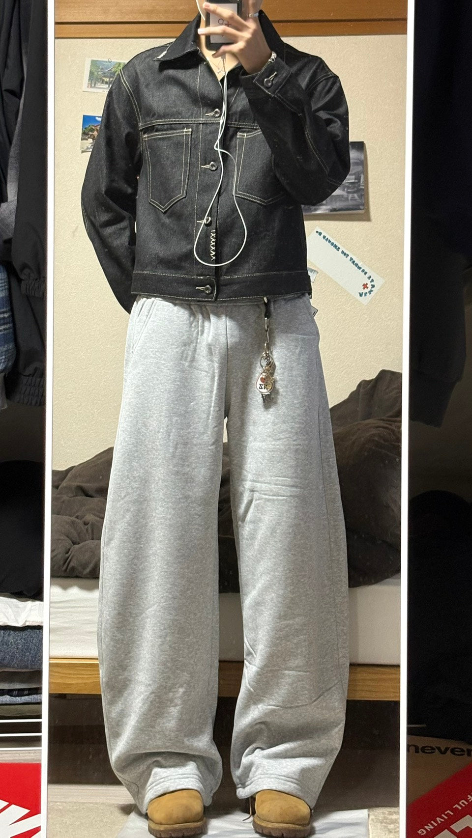 ドローコード付きバルーンスウェットパンツ HR009