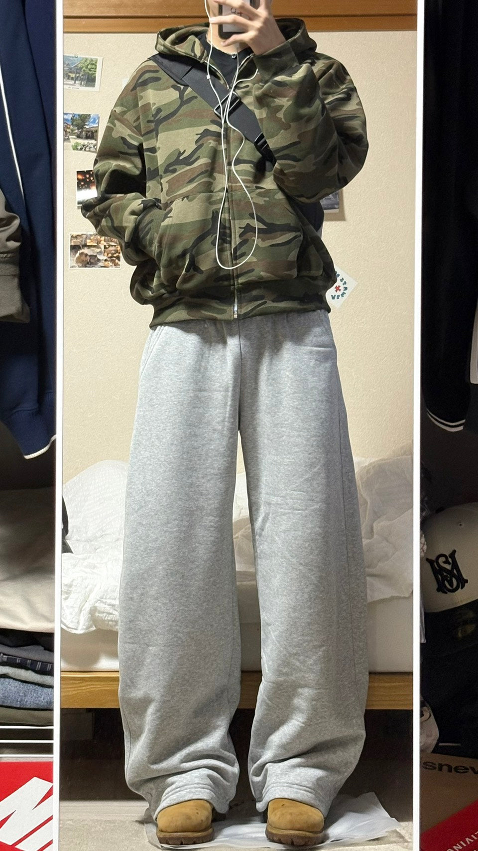 ドローコード付きバルーンスウェットパンツ HR009