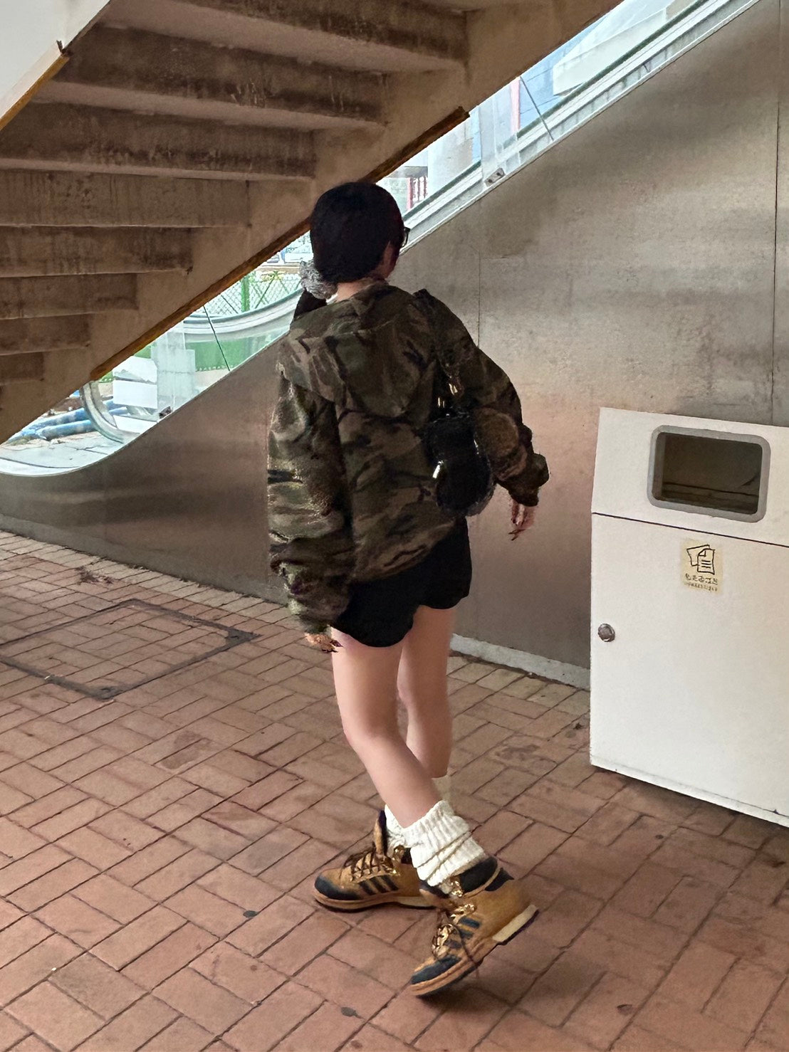 ボックスシルエット・カモフラージュジップパーカー MI-07