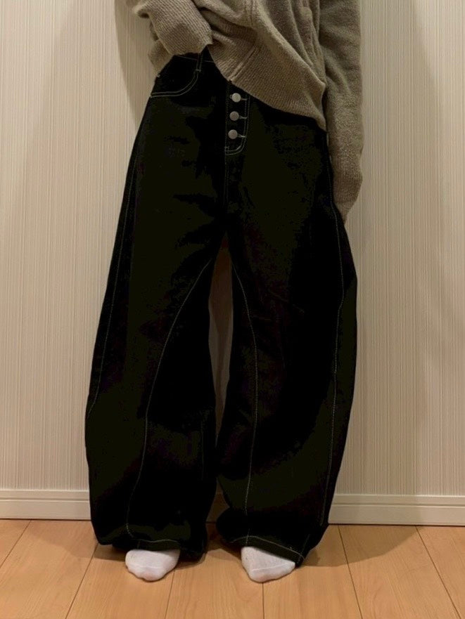 ステッチラインバルーンデニム MI-026