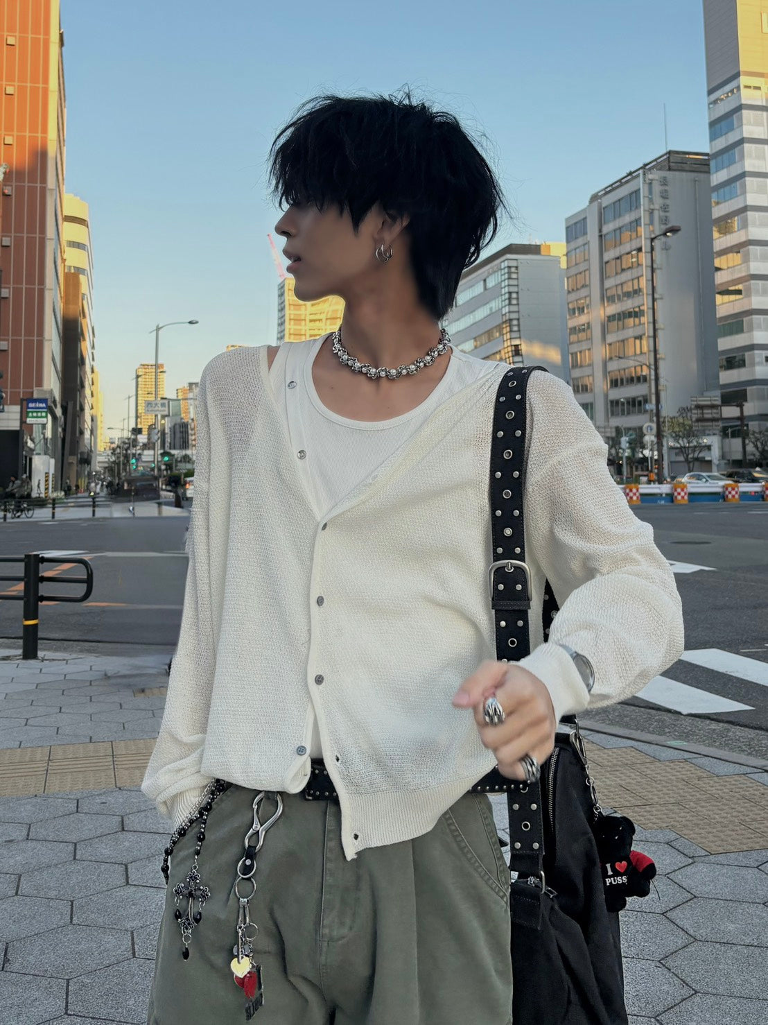 アシメデザインタンクトップ KES-006