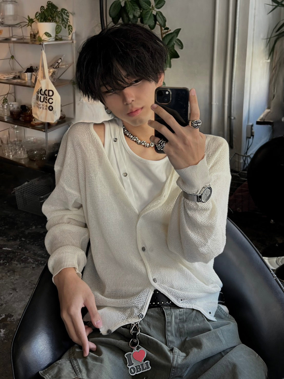 アシメデザインタンクトップ KES-006