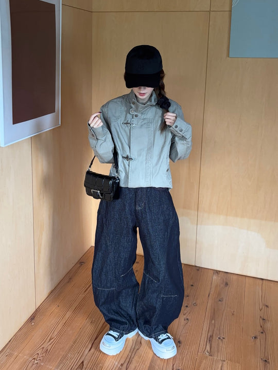 ウォッシュドツイルファイヤーマンブルゾン　SCK-033