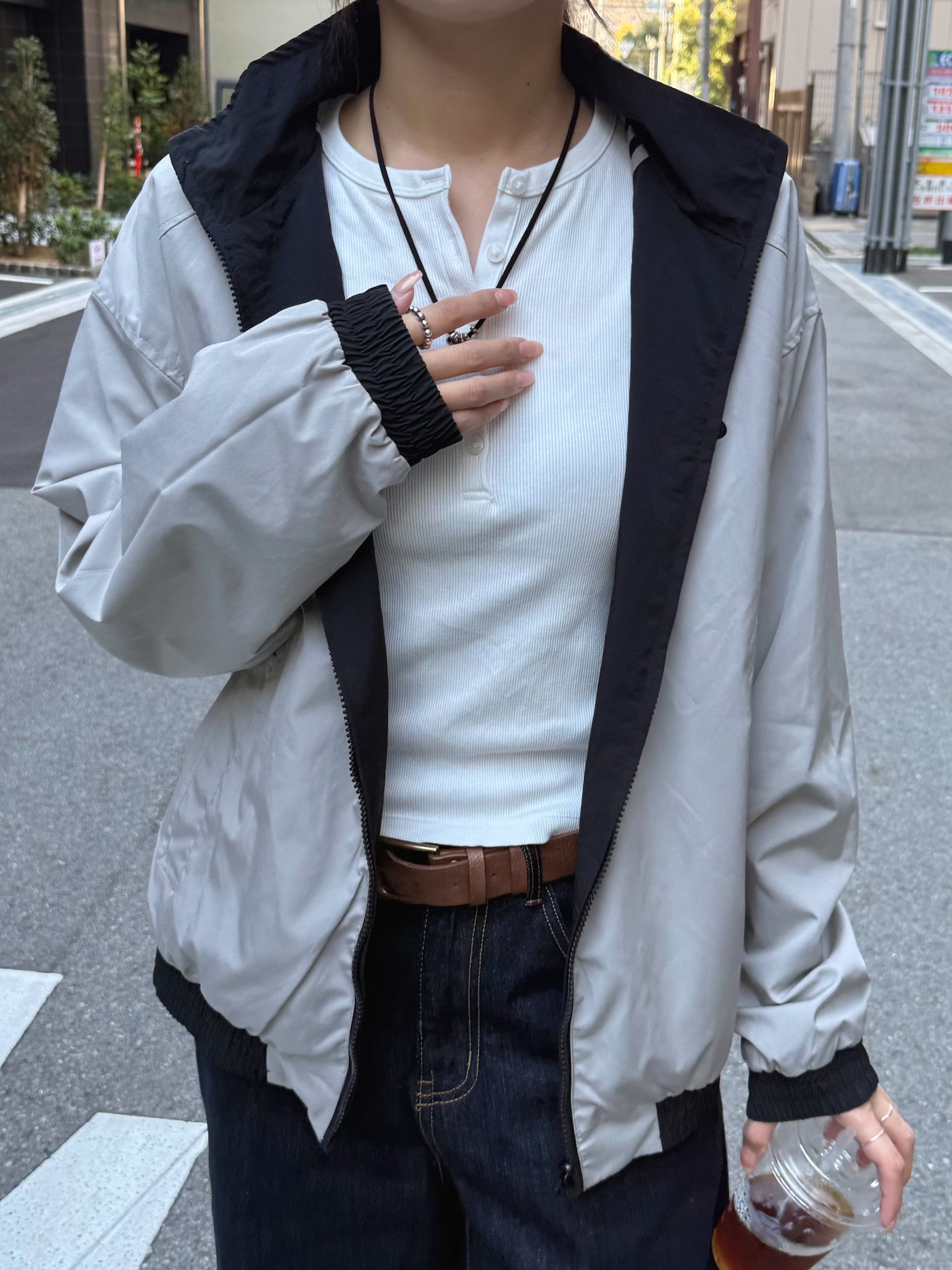 リバーシブルナイロンジャケット TM-010