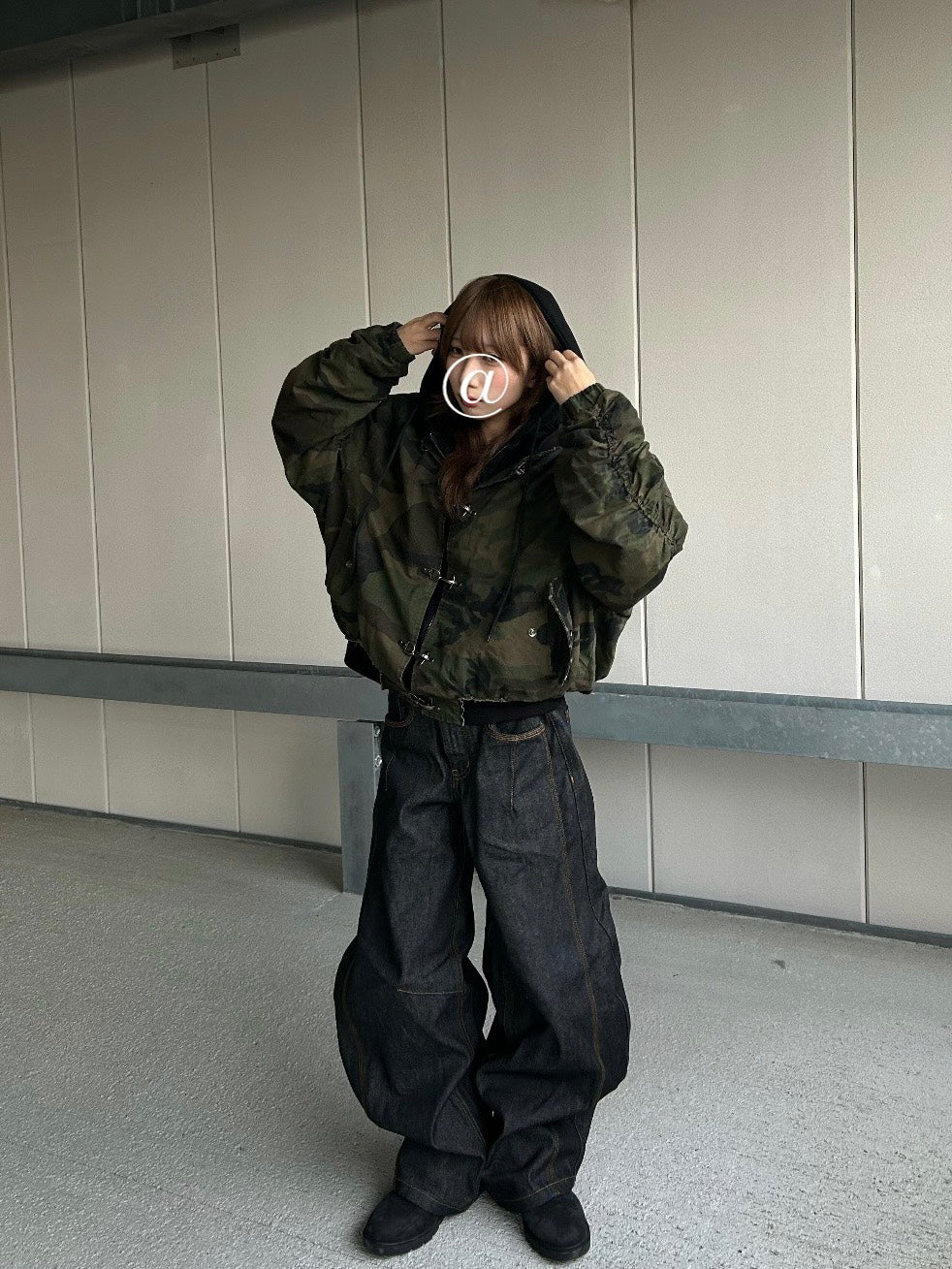 中綿入りカモフラファイヤーマンジャケット　LLS-015