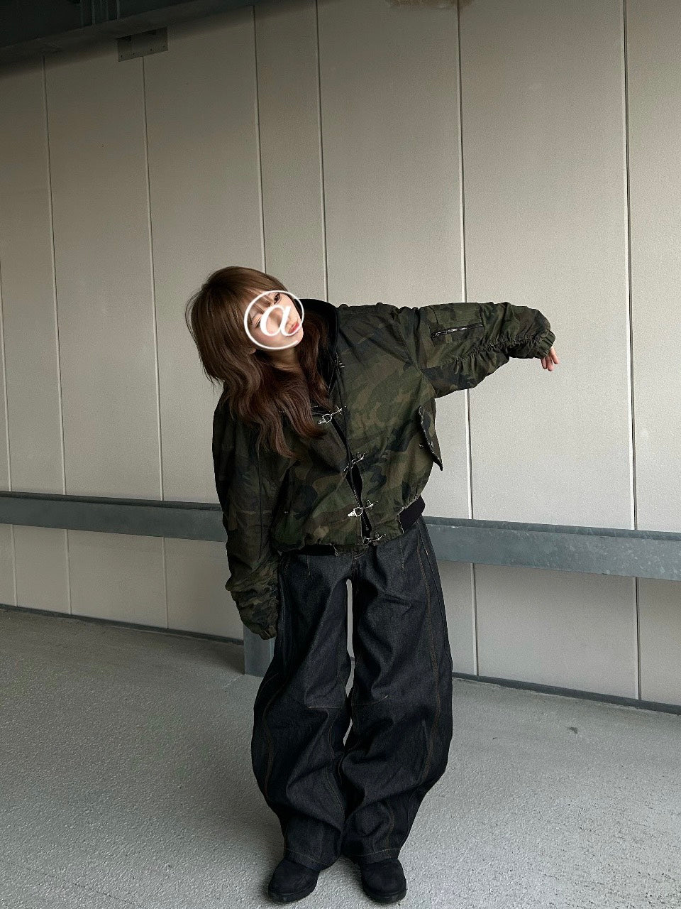 中綿入りカモフラファイヤーマンジャケット　LLS-015