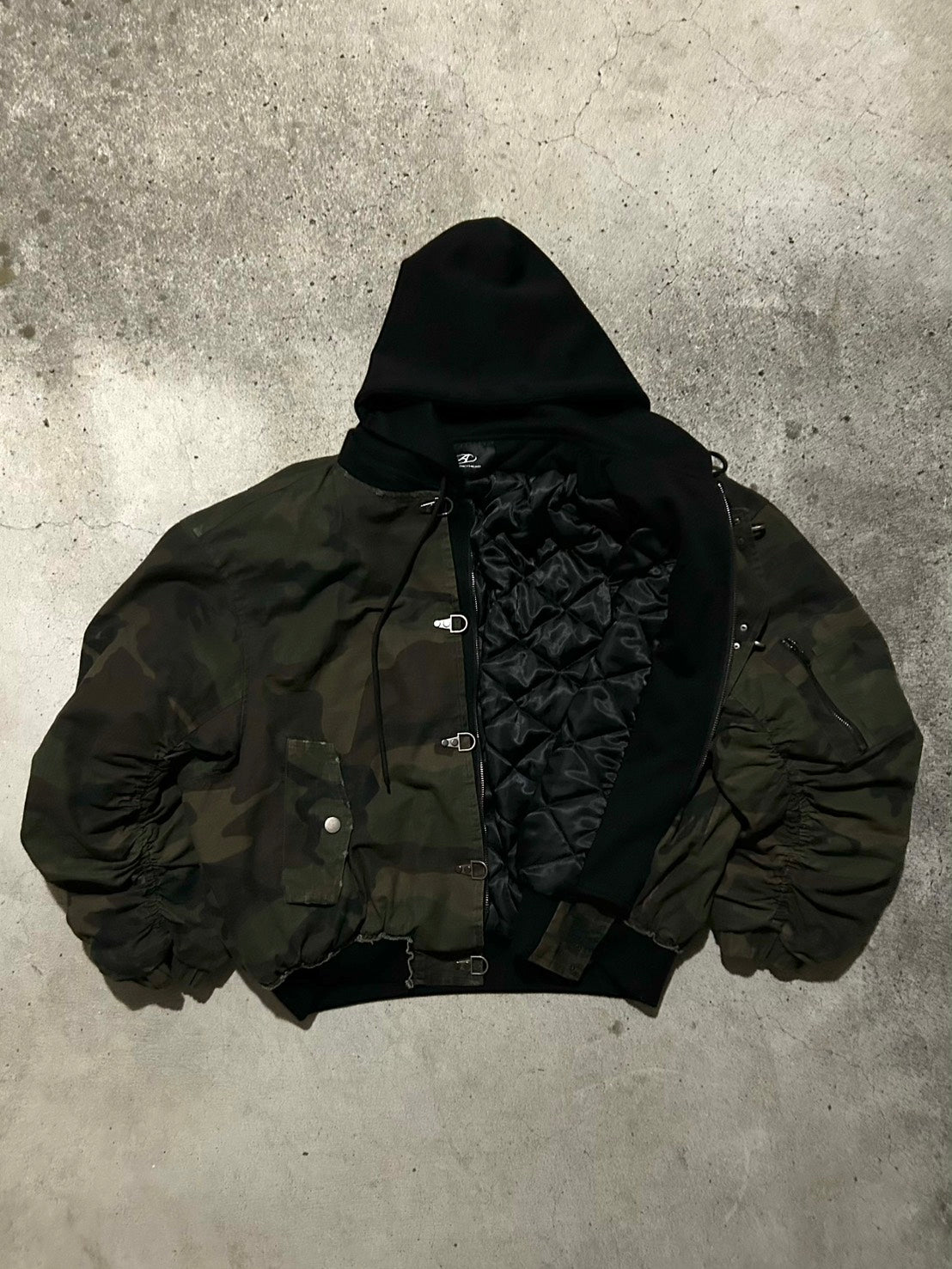 中綿入りカモフラファイヤーマンジャケット　LLS-015