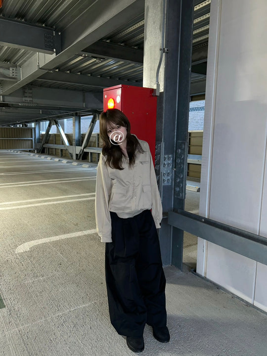 リバーシブルチェックハリントンジャケット　LLS-016