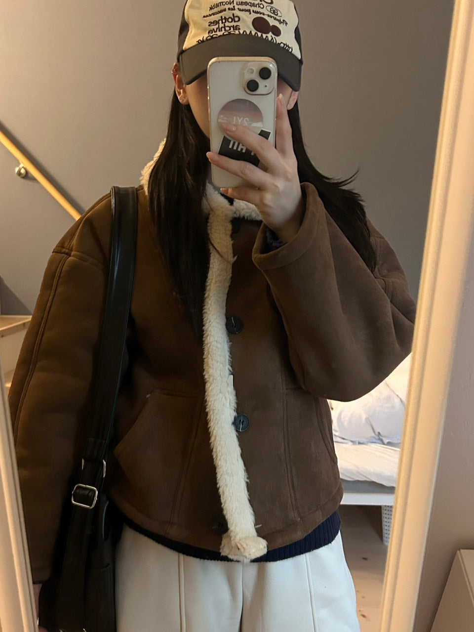 ボアムートン切替ショートアウター　OT-028