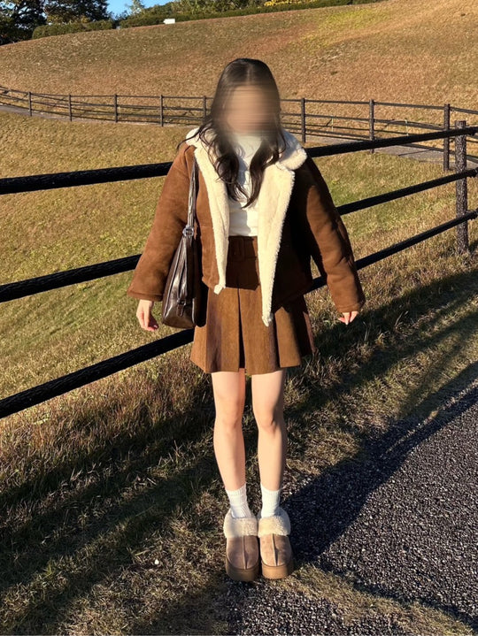 ボアムートン切替ショートアウター　OT-028