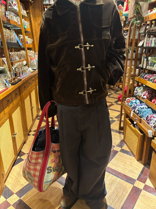 ベルベットメタルバックル/ファイヤーマンジャケット MEN-008