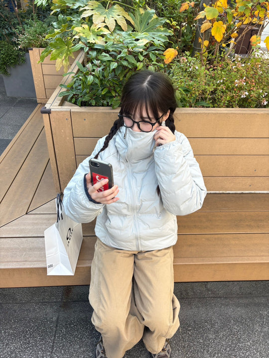 フーデッドライトパデッドブルゾン SYA-005